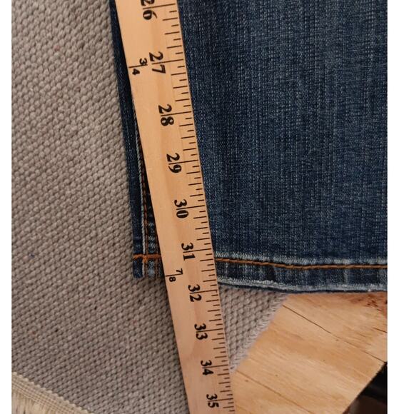 Rock & Roll Cowgirl Boyfriend Jeans 27 30"X32" Blue Embroidered Southwestern - Picture 14 of 15